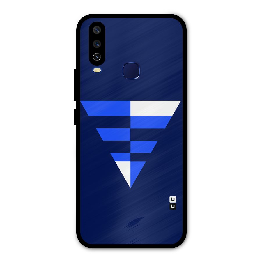 Minimalistic Abstract Inverted Triangle Metal Back Case for Vivo V17