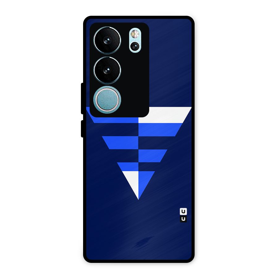 Minimalistic Abstract Inverted Triangle Metal Back Case for Vivo V29