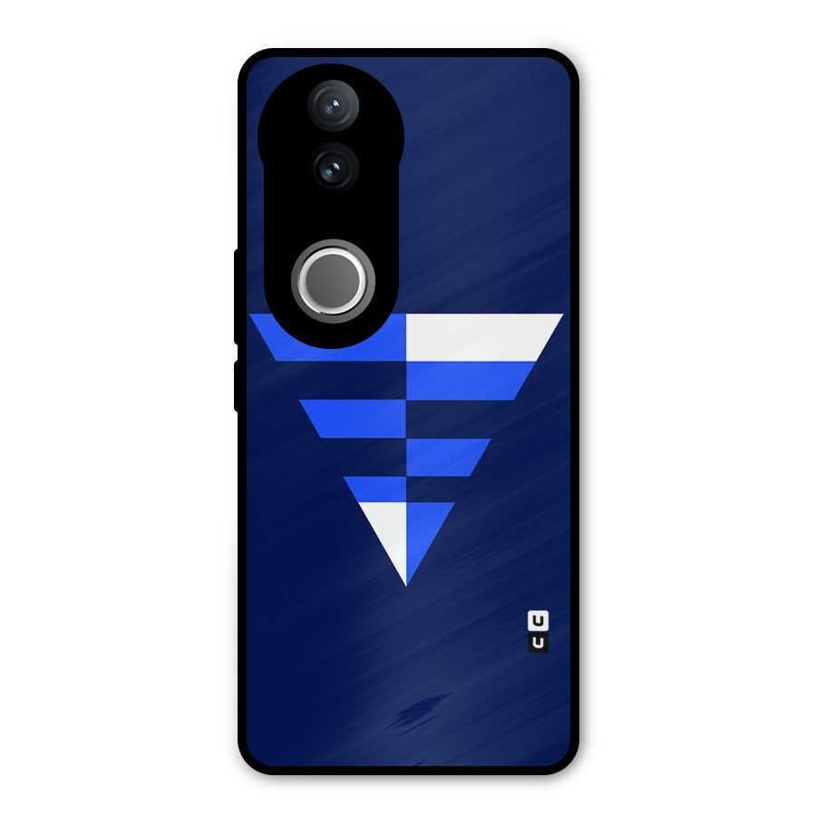 Minimalistic Abstract Inverted Triangle Metal Back Case for Vivo V50