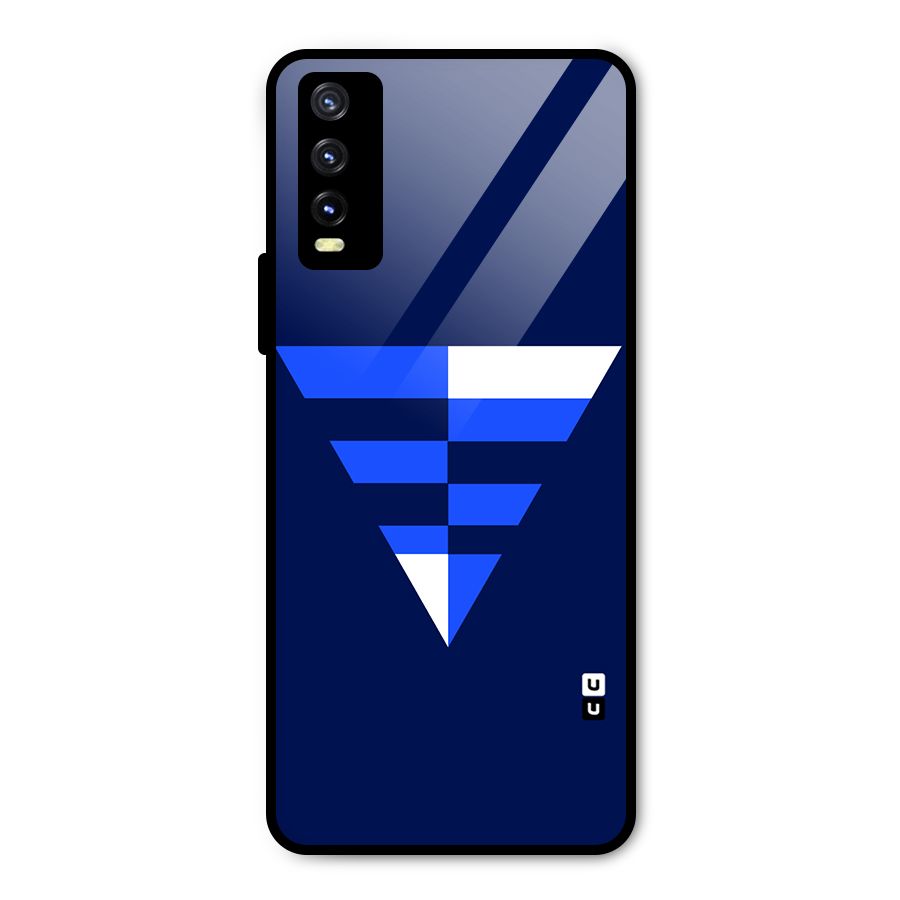 Minimalistic Abstract Inverted Triangle Metal Back Case for Vivo Y20t