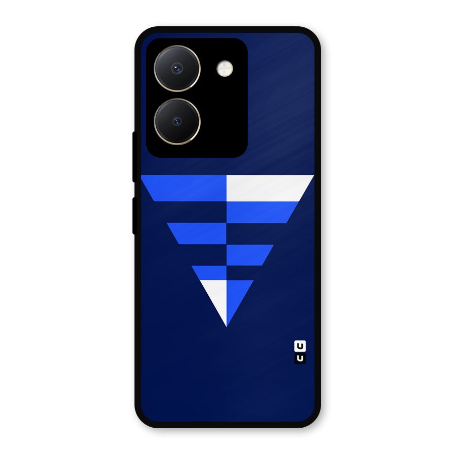 Minimalistic Abstract Inverted Triangle Metal Back Case for Vivo Y36