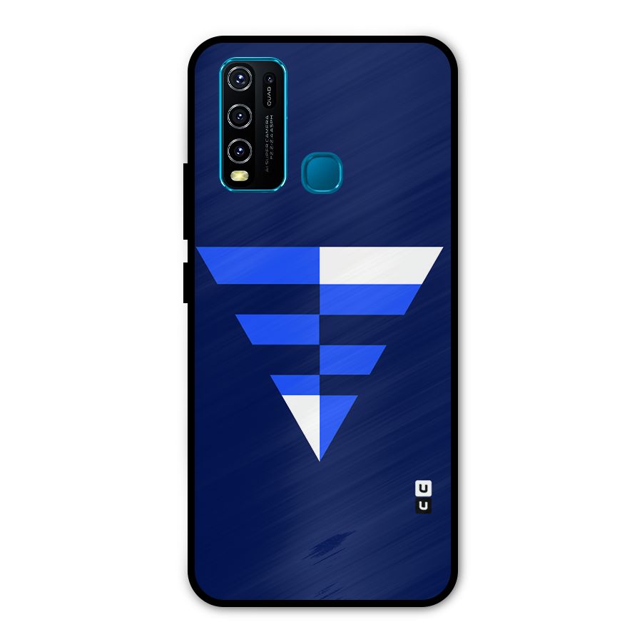 Minimalistic Abstract Inverted Triangle Metal Back Case for Vivo Y50
