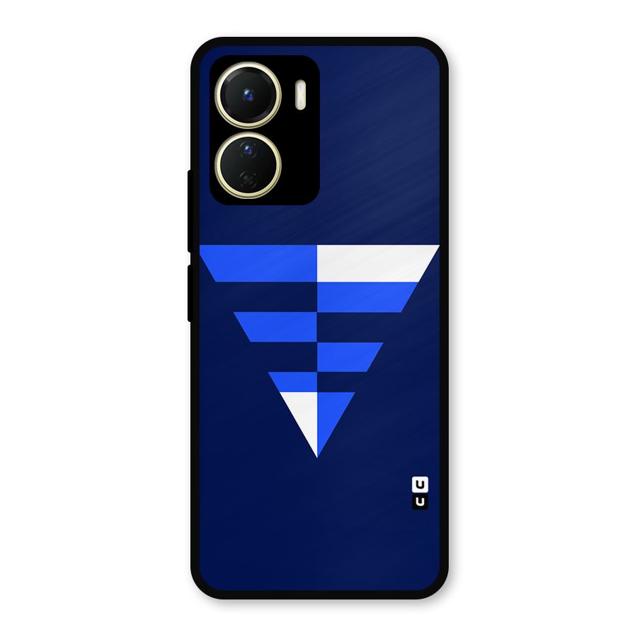 Minimalistic Abstract Inverted Triangle Metal Back Case for Vivo Y56