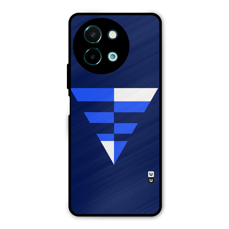 Minimalistic Abstract Inverted Triangle Metal Back Case for Vivo Y58