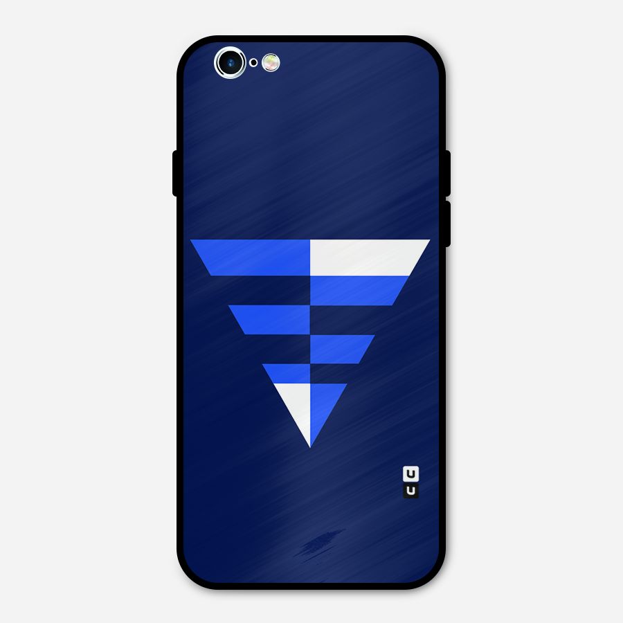 Minimalistic Abstract Inverted Triangle Metal Back Case for iPhone 6 6s