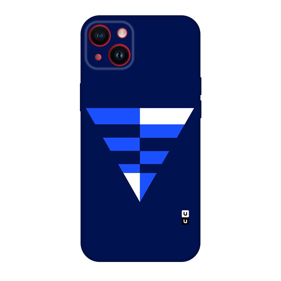 Minimalistic Abstract Inverted Triangle Original Polycarbonate Back Case for iPhone 14 Plus