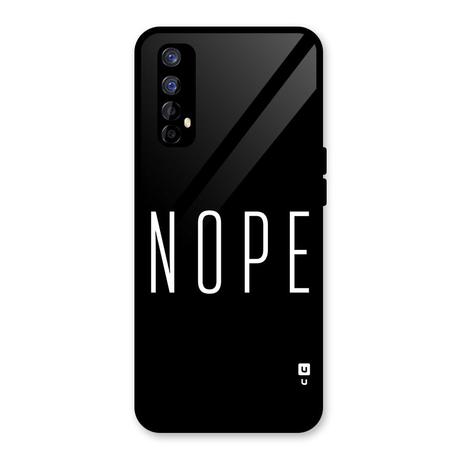 Minimalistic Nope Glass Back Case for Realme 7