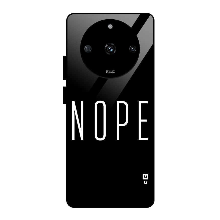 Minimalistic Nope Glass Back Case for Realme Narzo 60 5G