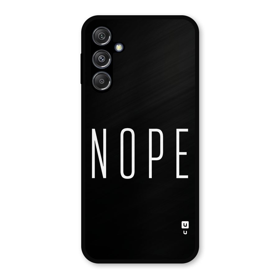 Minimalistic Nope Metal Back Case for Galaxy M34 5G