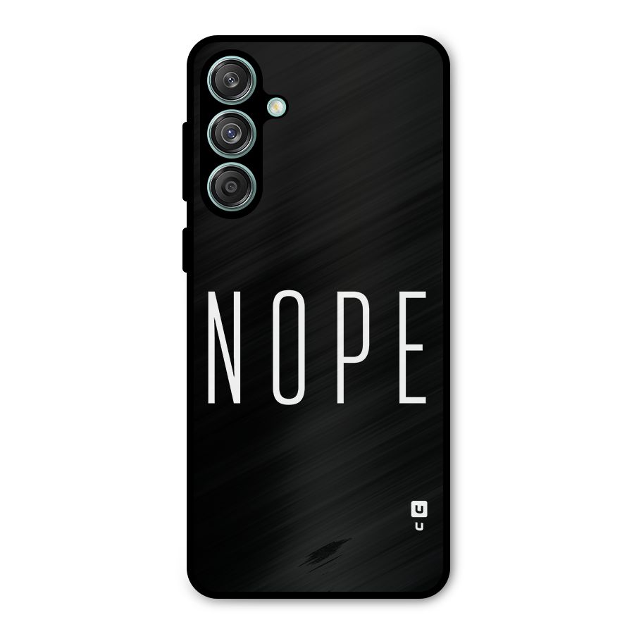Minimalistic Nope Metal Back Case for Galaxy M55 5G