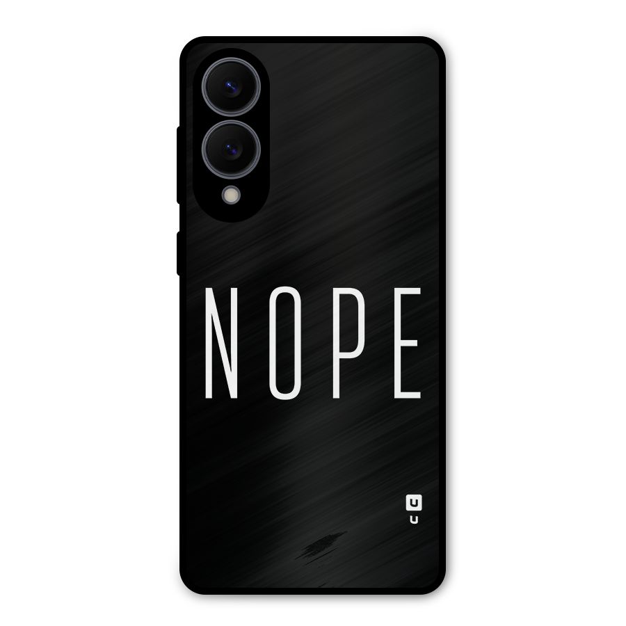 Minimalistic Nope Metal Back Case for Galaxy S25 Edge