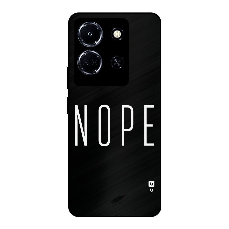 Minimalistic Nope Metal Back Case for Infinix Note 30 5G