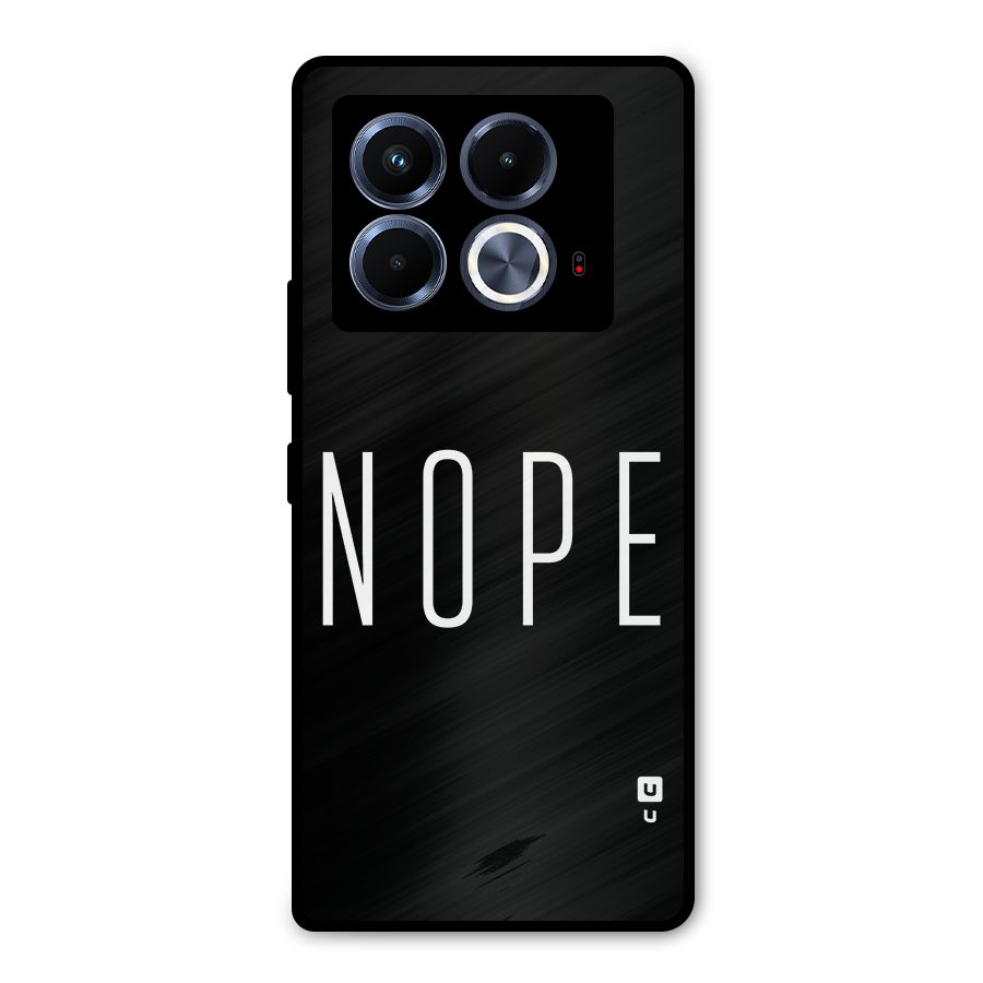 Minimalistic Nope Metal Back Case for Infinix Note 40 5G