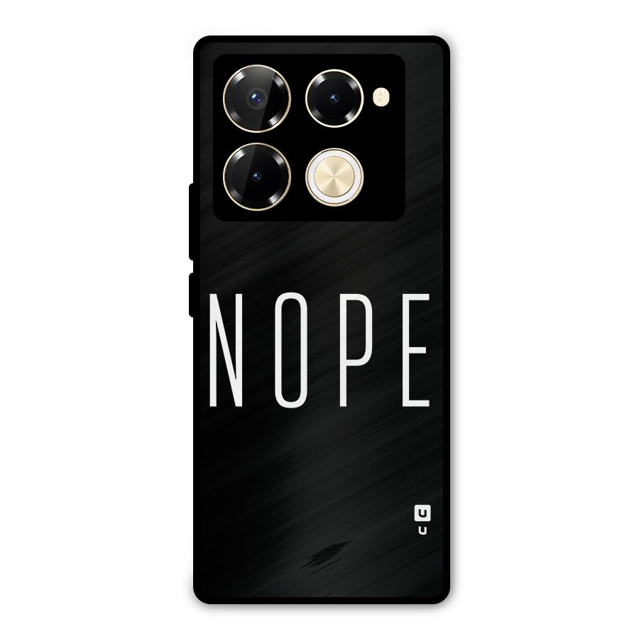 Minimalistic Nope Metal Back Case for Infinix Note 40 Pro