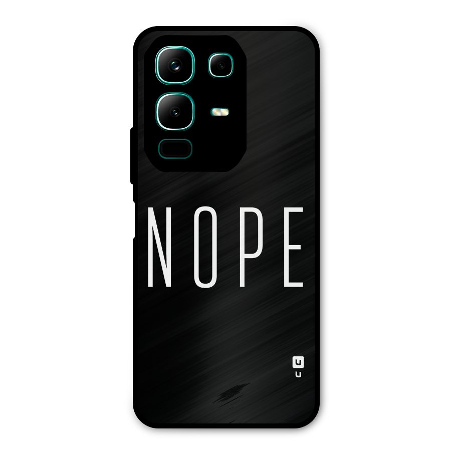 Minimalistic Nope Metal Back Case for Infinix Note 50x