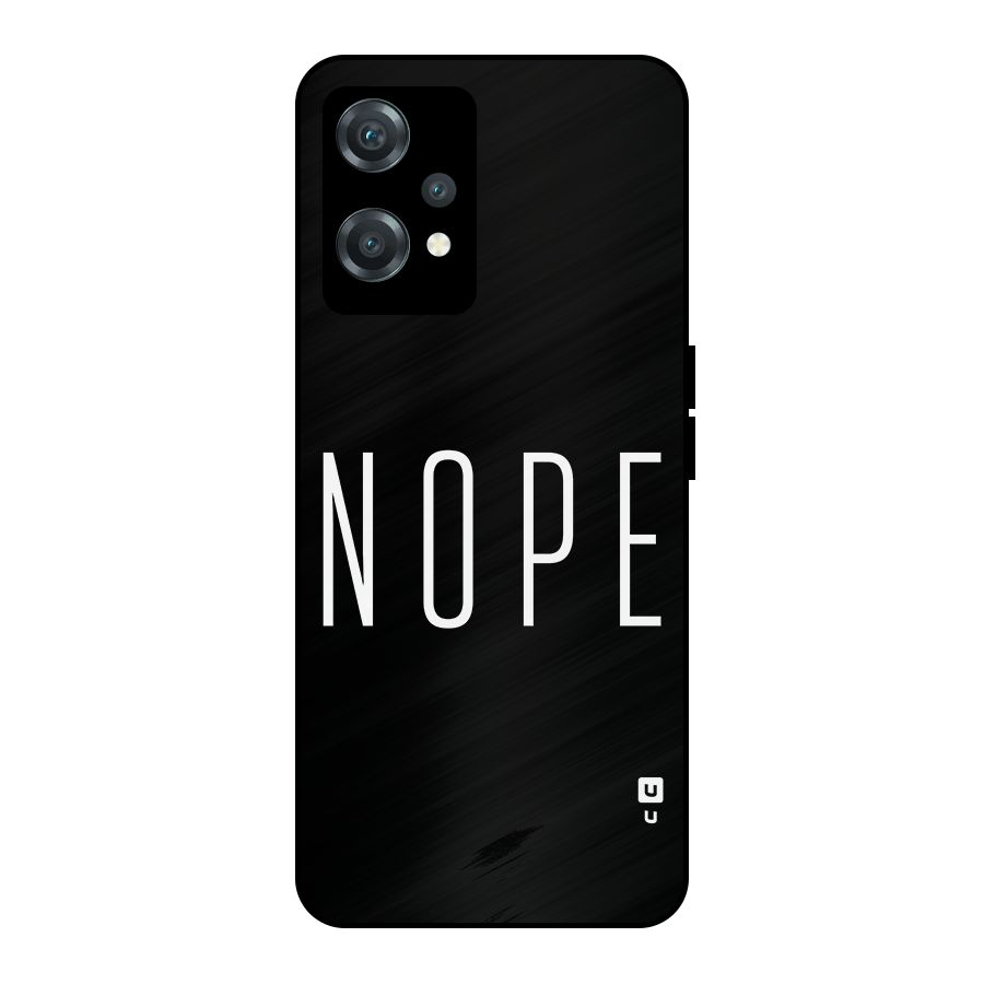 Minimalistic Nope Metal Back Case for OnePlus Nord CE 2 Lite 5G