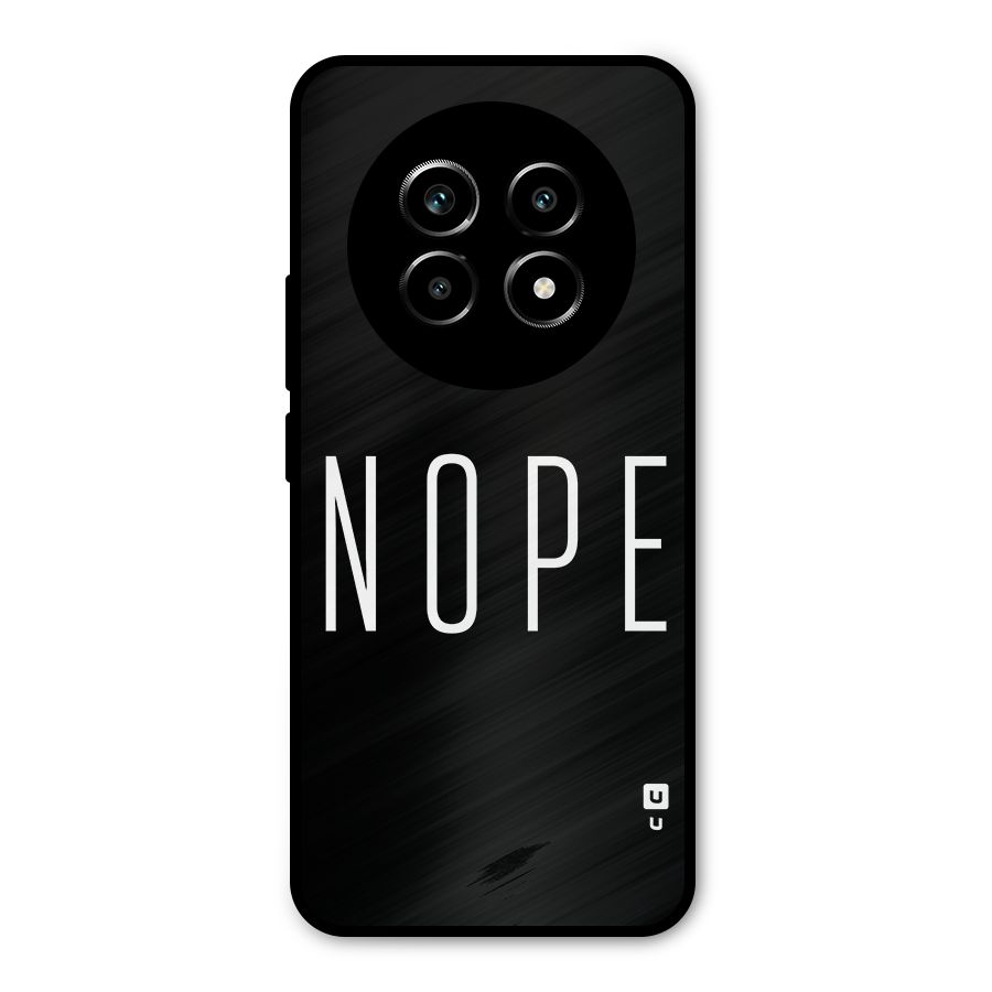 Minimalistic Nope Metal Back Case for Realme 13 Pro