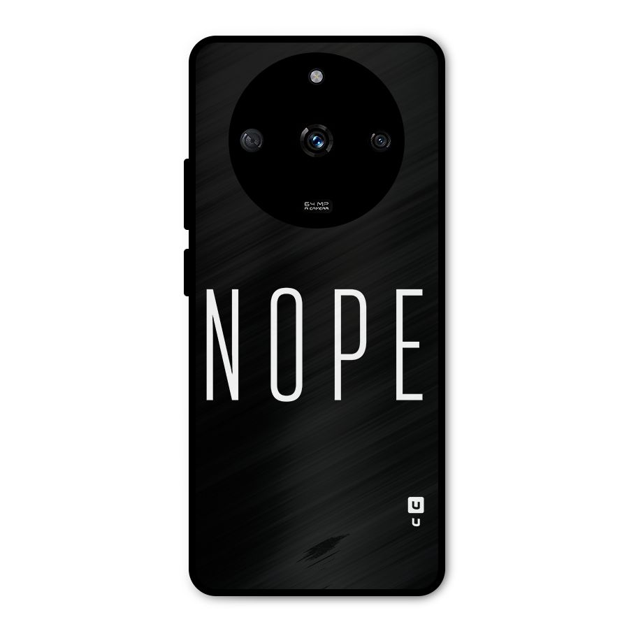 Minimalistic Nope Metal Back Case for Realme Narzo 60 5G