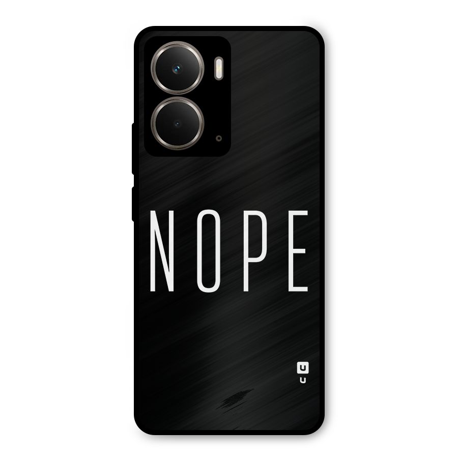 Minimalistic Nope Metal Back Case for Realme P3