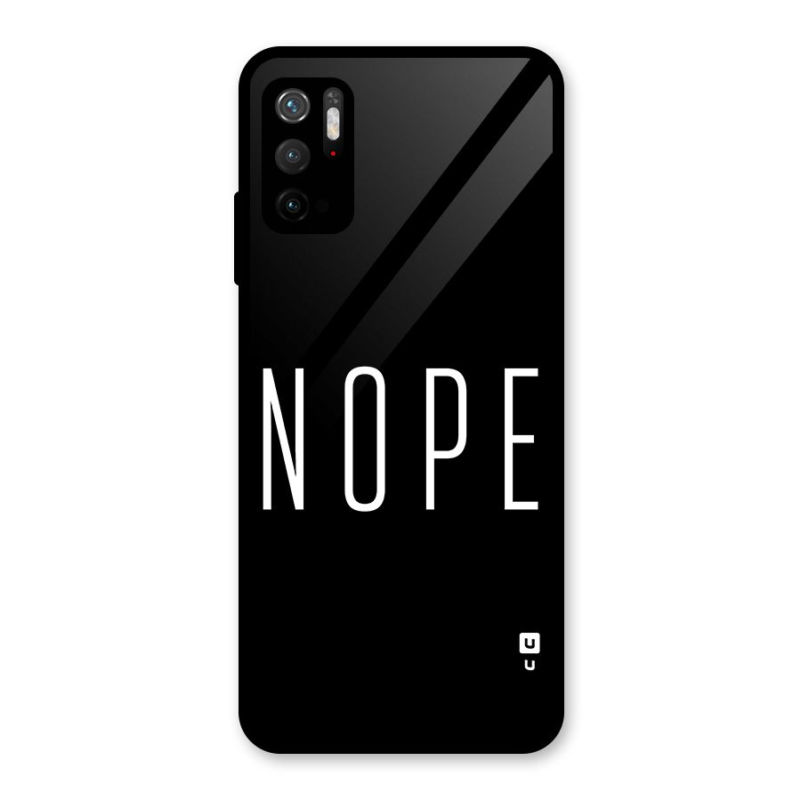 Minimalistic Nope Metal Back Case for Redmi Note 10T 5G