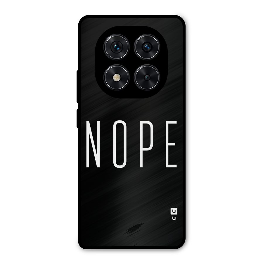 Minimalistic Nope Metal Back Case for Redmi Note 14 Pro 5G