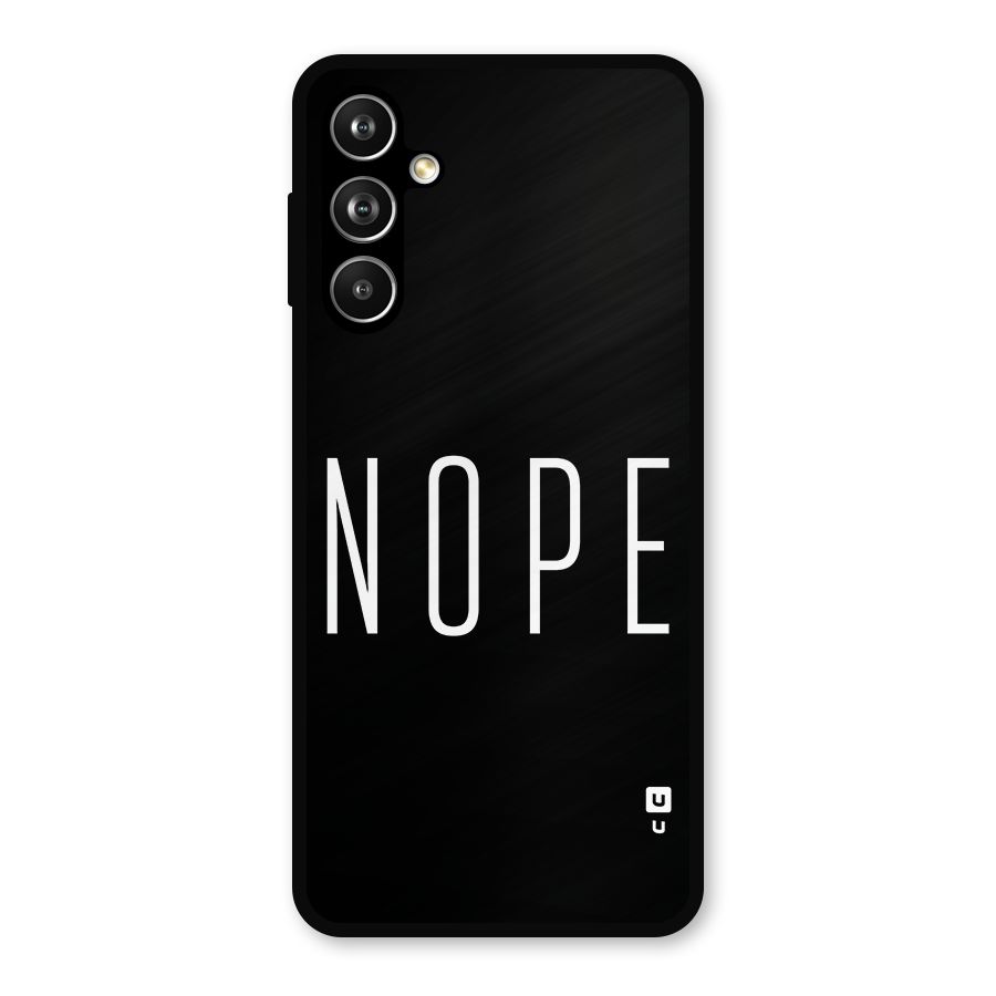 Minimalistic Nope Metal Back Case for Samsung Galaxy M54