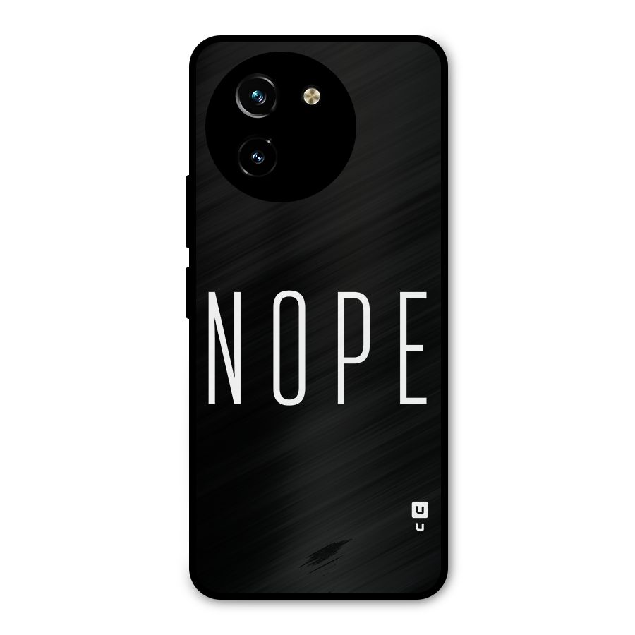 Minimalistic Nope Metal Back Case for Vivo T3x