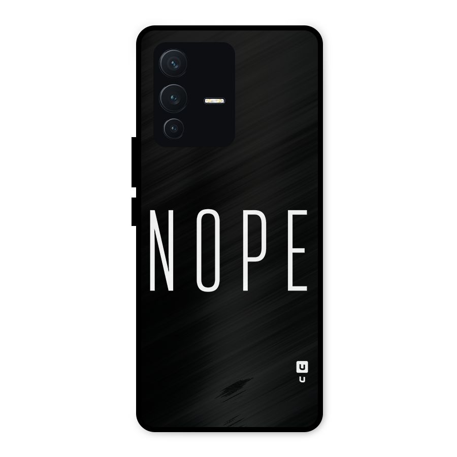 Minimalistic Nope Metal Back Case for Vivo V23 5G