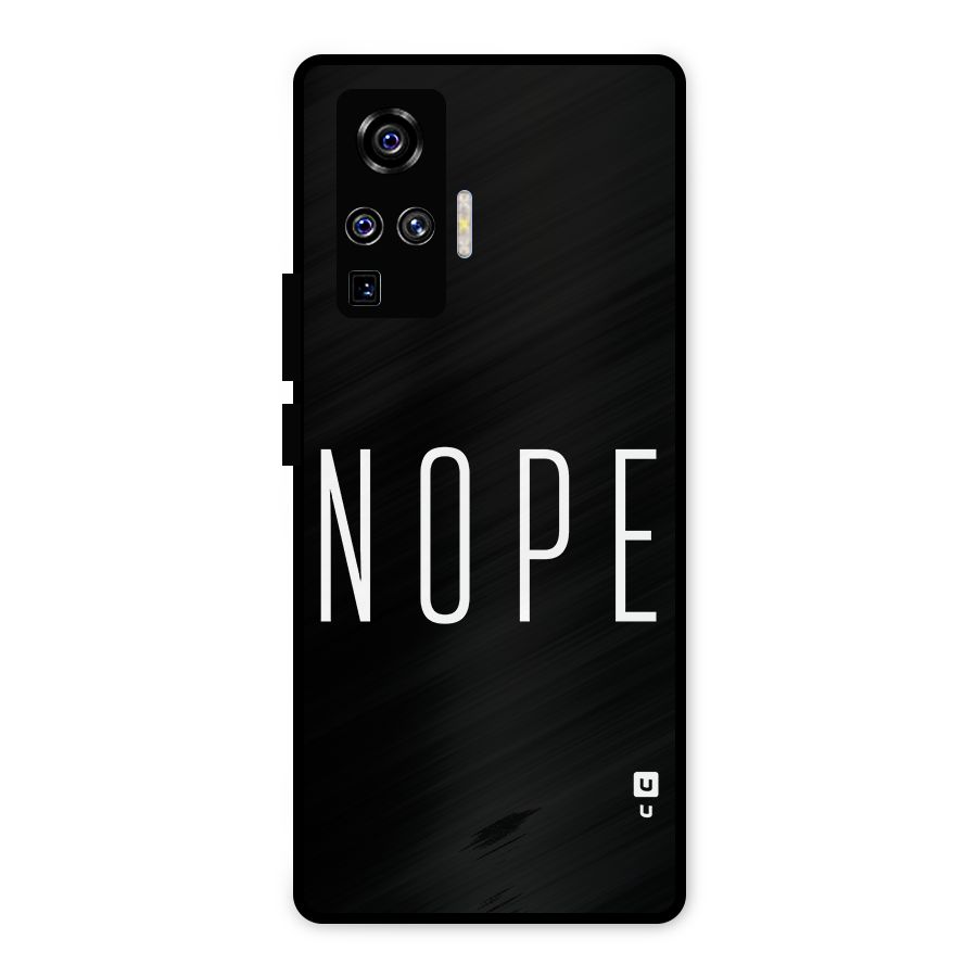 Minimalistic Nope Metal Back Case for Vivo X50 Pro