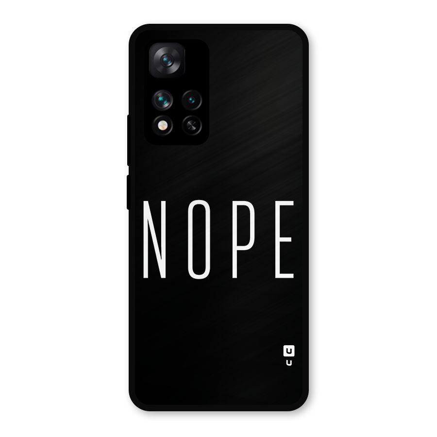 Minimalistic Nope Metal Back Case for Xiaomi 11i 5G