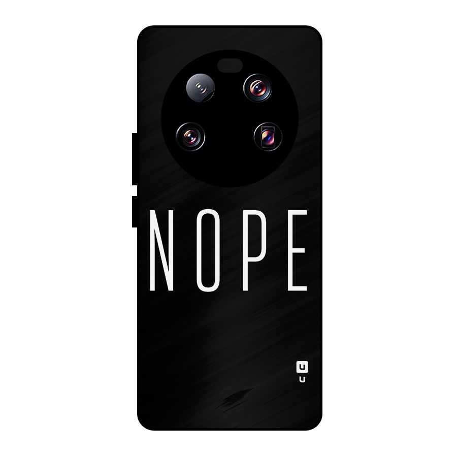 Minimalistic Nope Metal Back Case for Xiaomi 13 Ultra