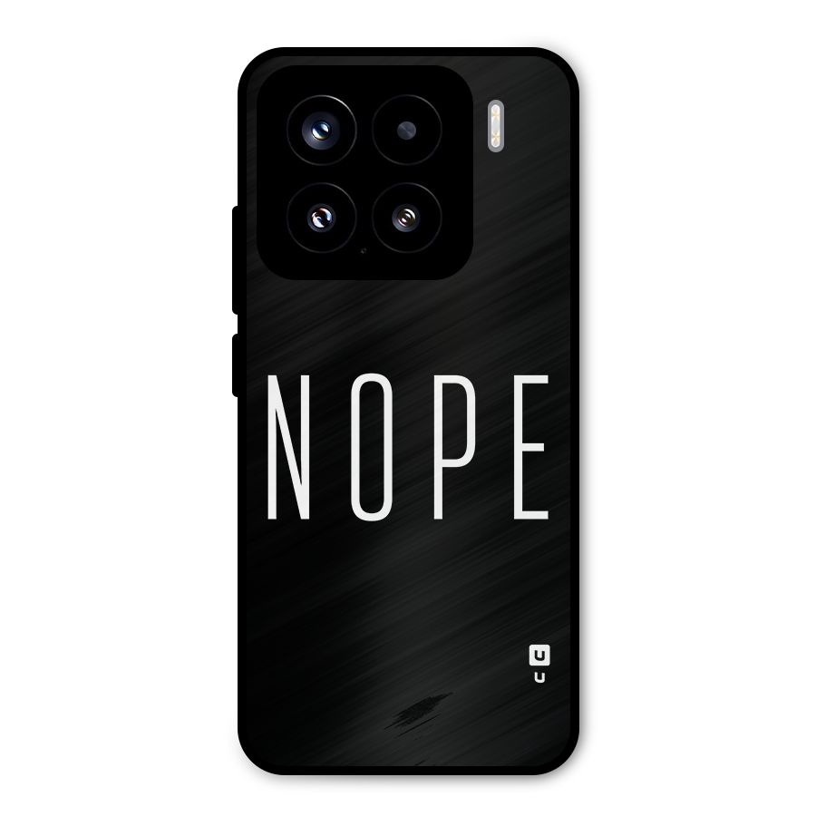 Minimalistic Nope Metal Back Case for Xiaomi 15