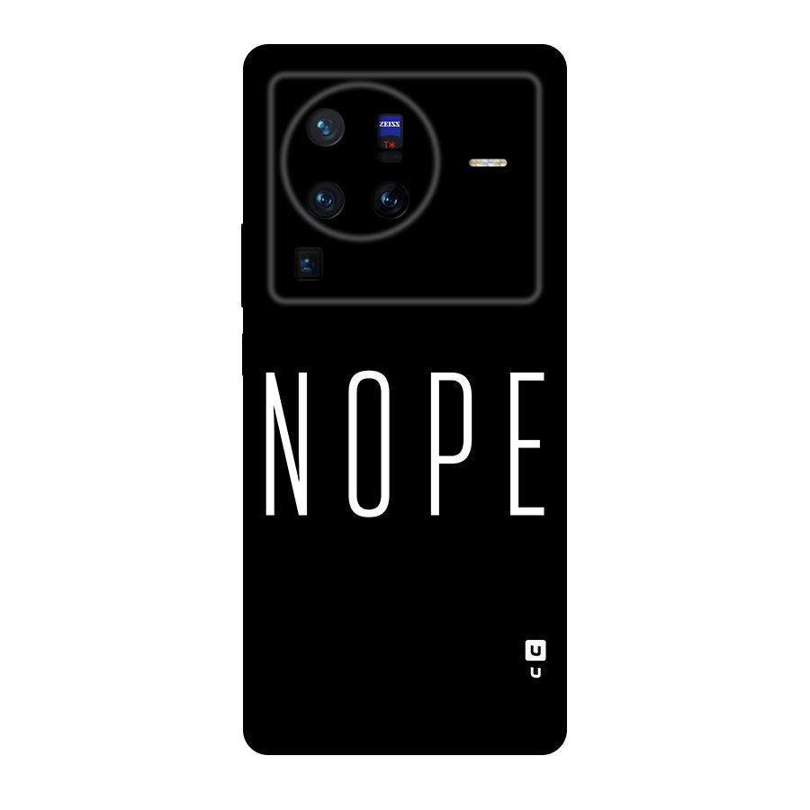 Minimalistic Nope Original Polycarbonate Back Case for Vivo X80