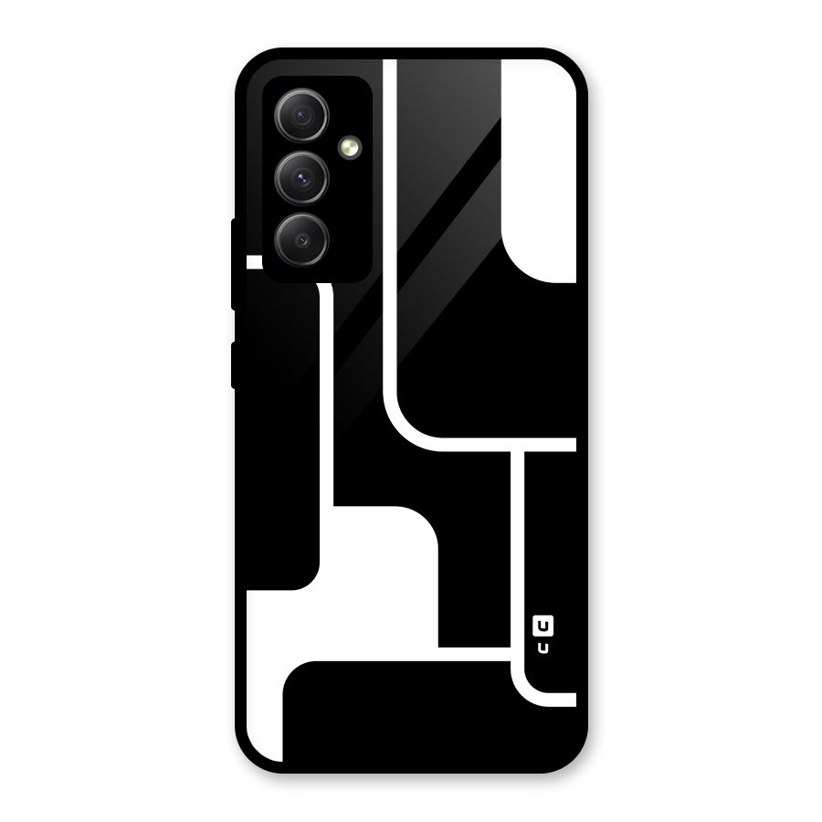 Minimalistic Shapes Glass Back Case for Galaxy A34