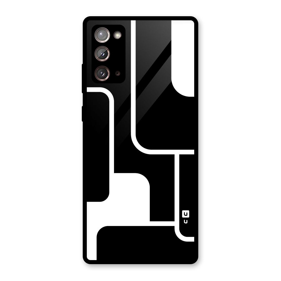 Minimalistic Shapes Glass Back Case for Galaxy Note 20