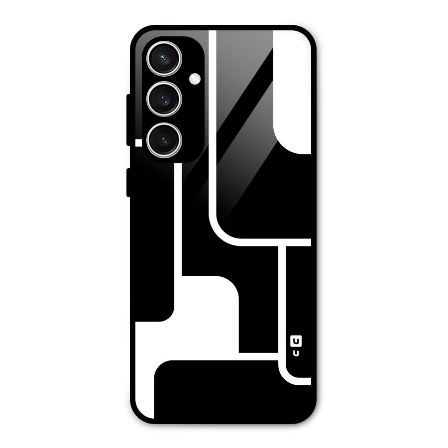 Minimalistic Shapes Glass Back Case for Galaxy S23 FE