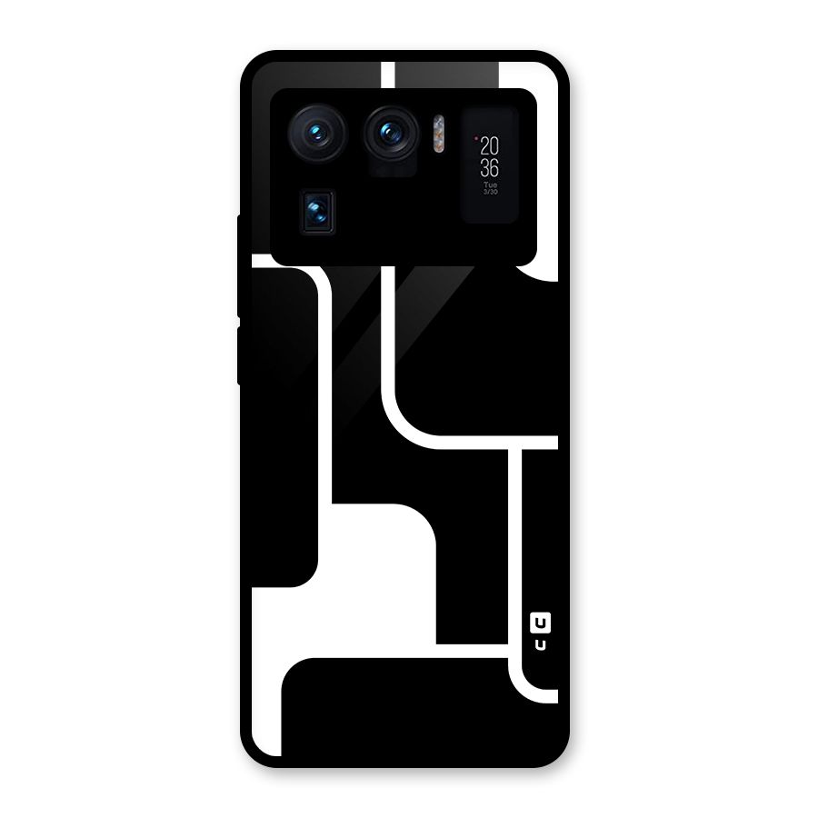 Minimalistic Shapes Glass Back Case for Mi 11 Ultra