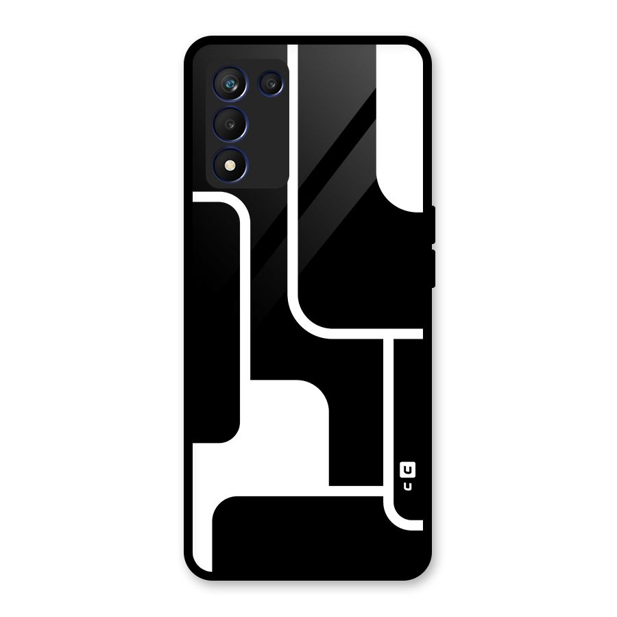 Minimalistic Shapes Glass Back Case for Realme 9 5G Speed