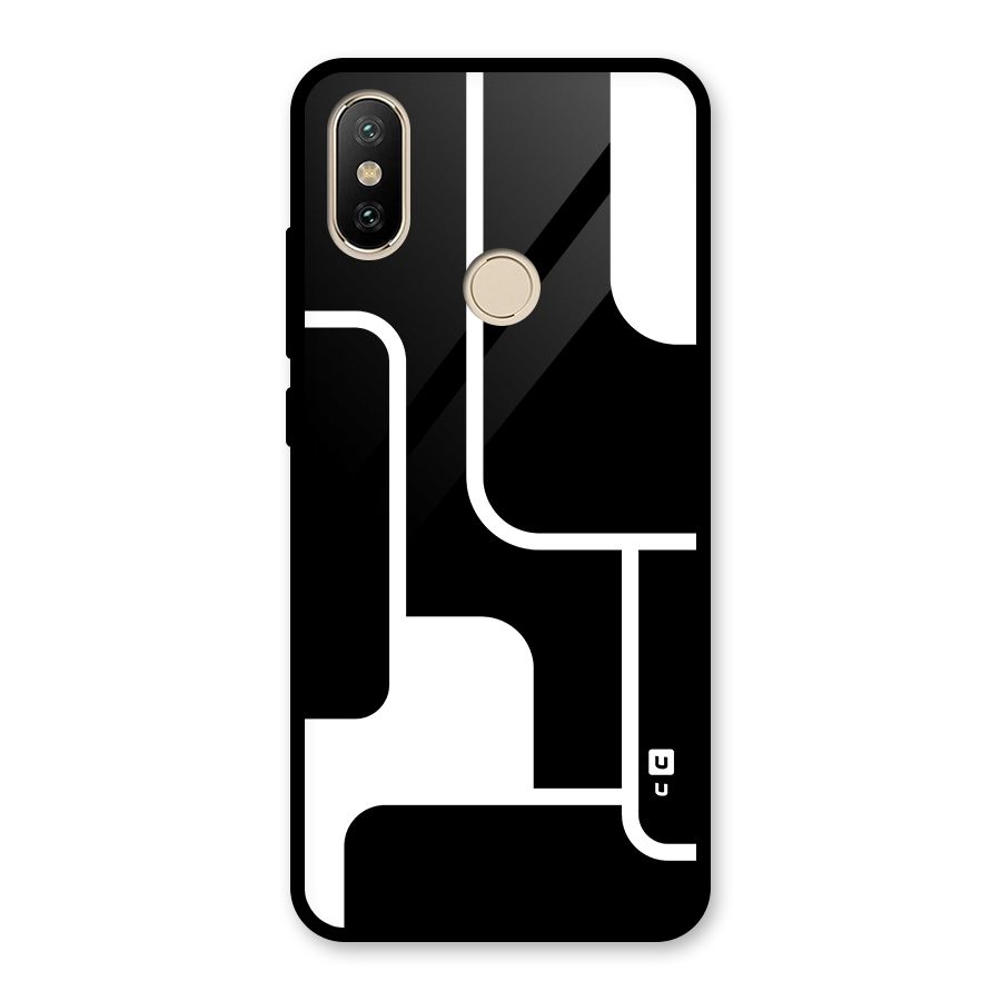 Minimalistic Shapes Glass Back Case for Redmi A2