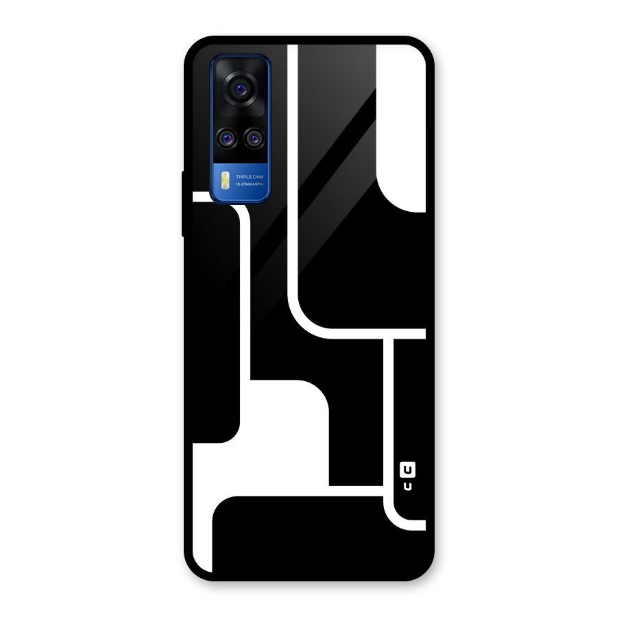 Minimalistic Shapes Glass Back Case for Vivo Y31