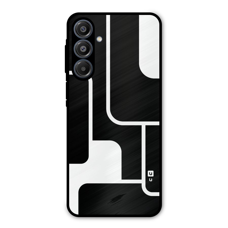 Minimalistic Shapes Metal Back Case for Galaxy A16 5G