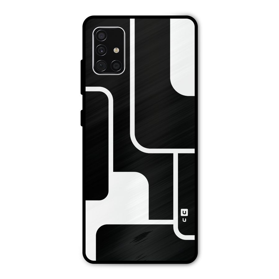 Minimalistic Shapes Metal Back Case for Galaxy A51