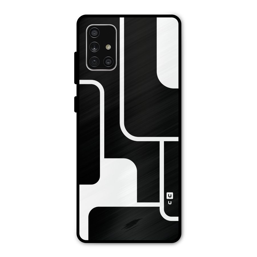 Minimalistic Shapes Metal Back Case for Galaxy A71