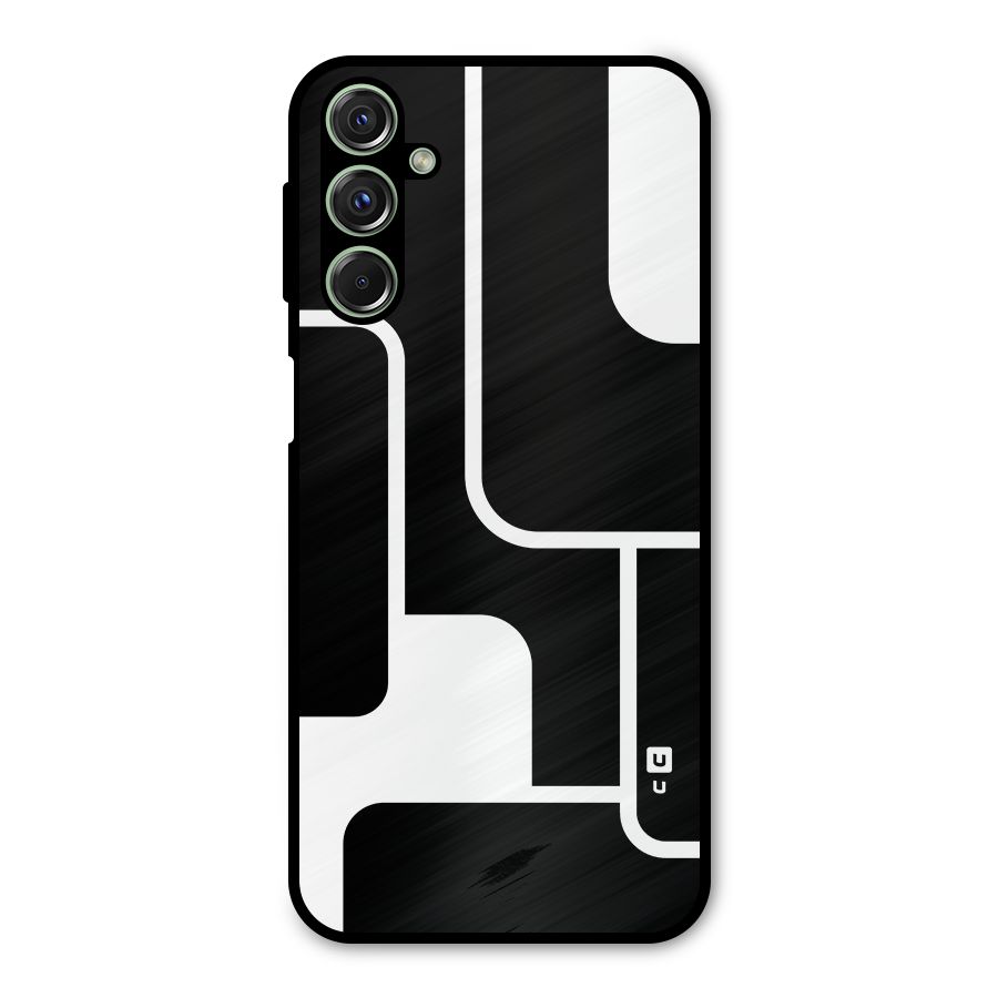 Minimalistic Shapes Metal Back Case for Galaxy F34