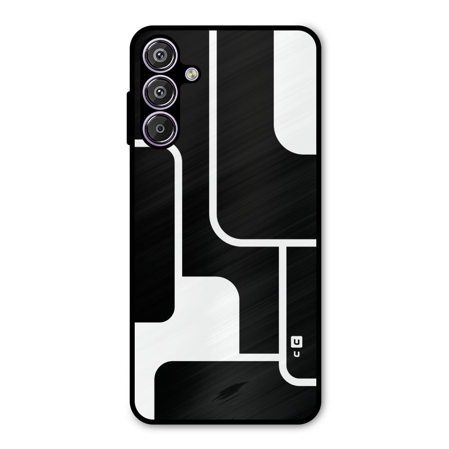 Minimalistic Shapes Metal Back Case for Galaxy M15