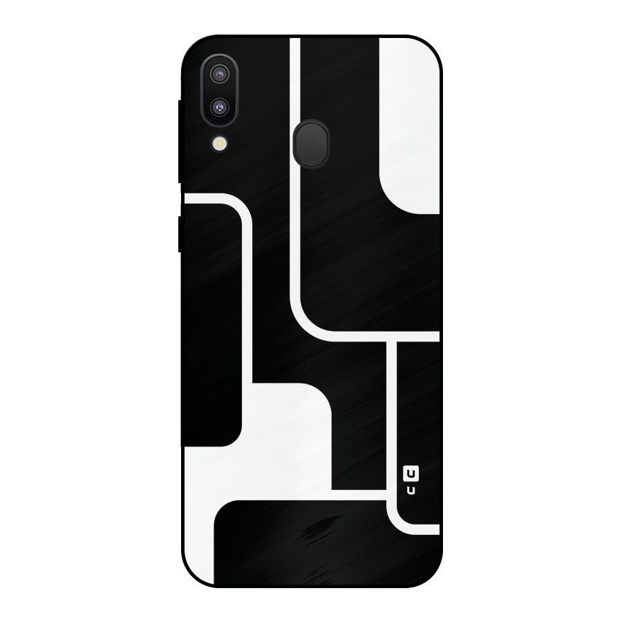 Minimalistic Shapes Metal Back Case for Galaxy M20