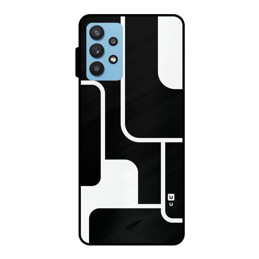 Minimalistic Shapes Metal Back Case for Galaxy M32 5G