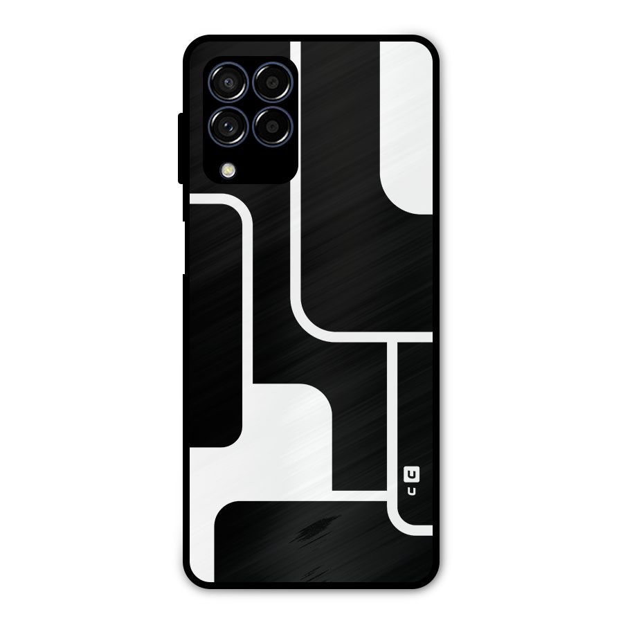 Minimalistic Shapes Metal Back Case for Galaxy M53 5G