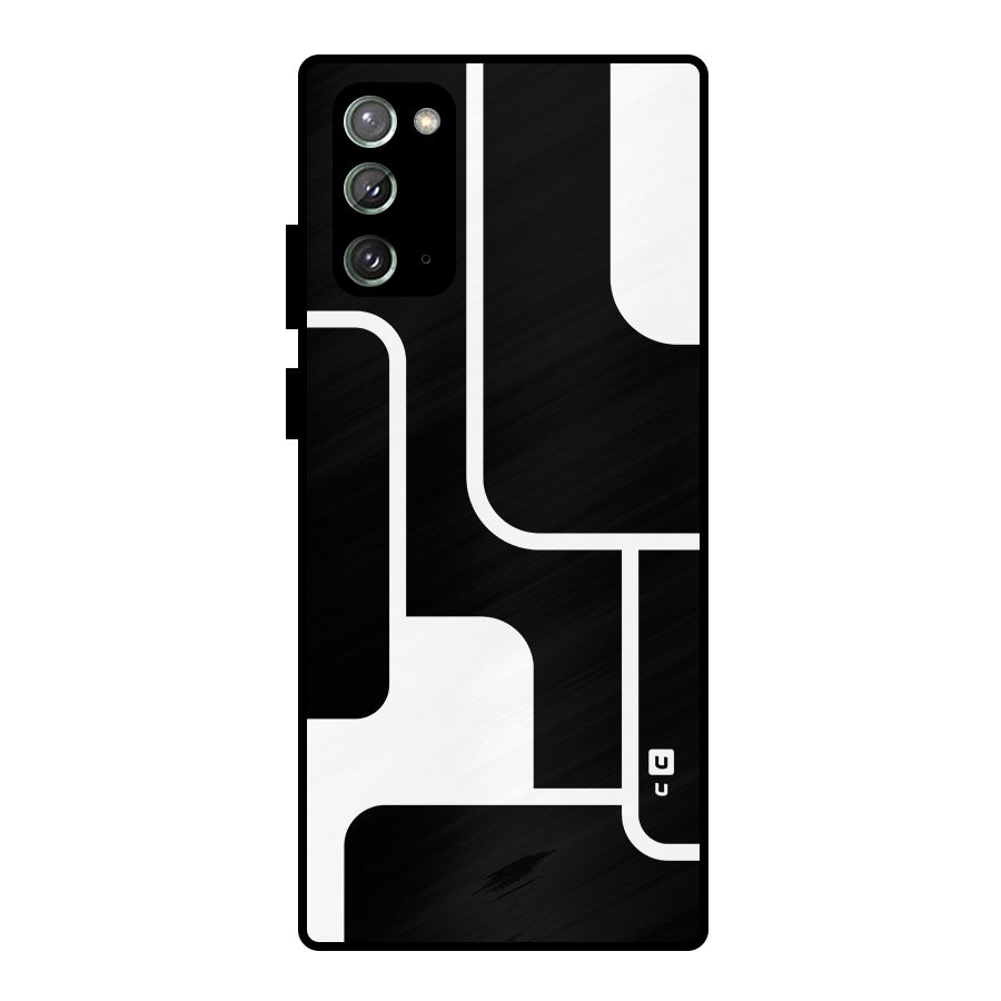 Minimalistic Shapes Metal Back Case for Galaxy Note 20
