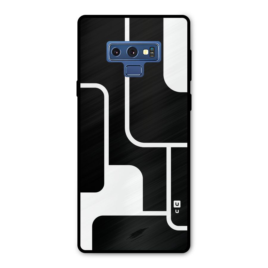 Minimalistic Shapes Metal Back Case for Galaxy Note 9